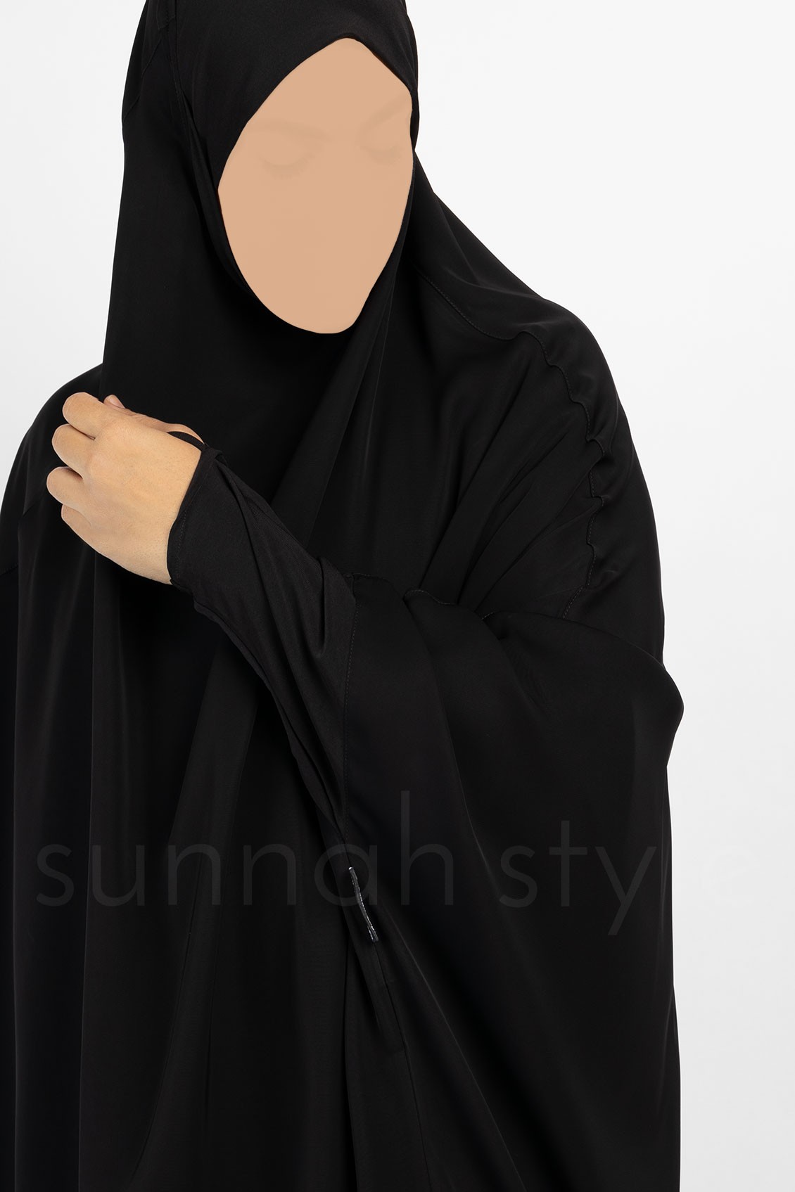 Sunnah Style Signature Jilbab Top Knee Length Black